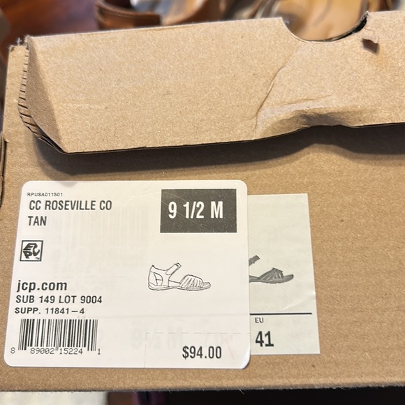 Clarks Collection 9 1/2 M ROSEVILLE COVE Leather Upper New in Box Brown Women’s - Picture 10 of 14